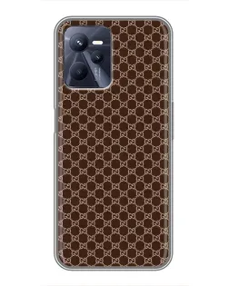 Чохол для Realme C35 з картинкою «Gucci — шоколадна сітка»