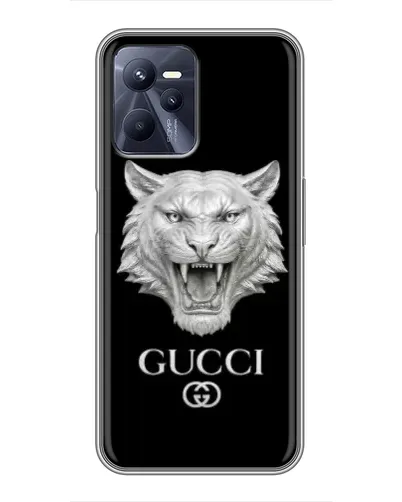 Чохол для Realme C35 з картинкою «Gucci — срібний лев» Чохол для Realme C35 з картинкою «Gucci — срібний лев»