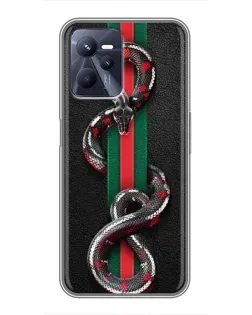 Чохол для Realme C35 з картинкою «Gucci — змія на смузі»
