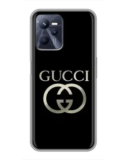 Чохол для Realme C35 з картинкою «Gucci — золото на чорному»