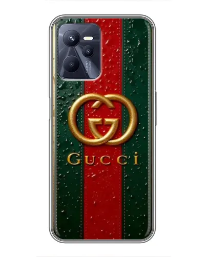 Чохол для Realme C35 з картинкою «Gucci — фірмова смуга та золото» Чохол для Realme C35 з картинкою «Gucci — фірмова смуга та золото»