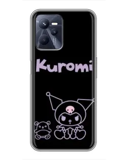 Чехол для Realme C35 с картинкой «Kuromi — черный минимализм» Чехол для Realme C35 с картинкой «Kuromi — черный минимализм»