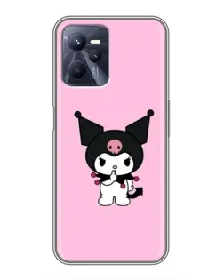 Чехол для Realme C35 с картинкой «Kuromi — розовая нежность»