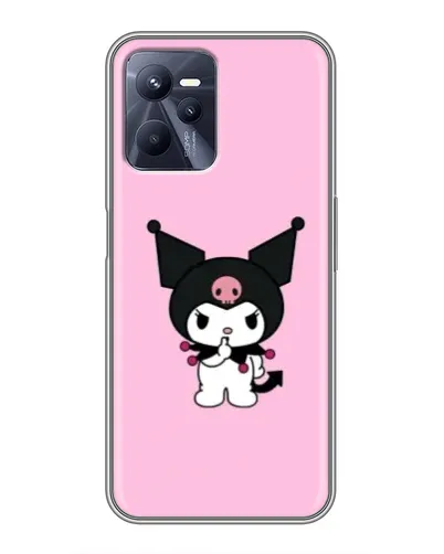 Чехол для Realme C35 с картинкой «Kuromi — розовая нежность»