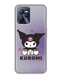 Чехол для Realme C35 с картинкой «Kuromi — фиолетовый арт»