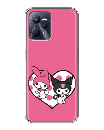 Чехол для Realme C35 с картинкой «Kuromi и My Melody»
