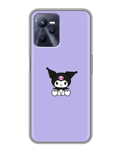 Чехол для Realme C35 с картинкой «Kuromi — фиолетовый минимализм»