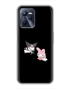 Чехол для Realme C35 с картинкой «My Melody и Kuromi»