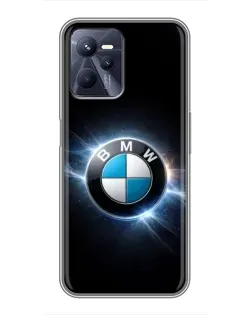 Чохол для Realme C35 з картинкою «BMW — неонове сяйво»