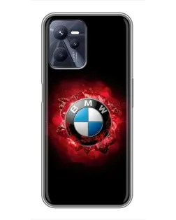 Чехол для Realme C35 с картинкой «Логотип BMW — вспышка»