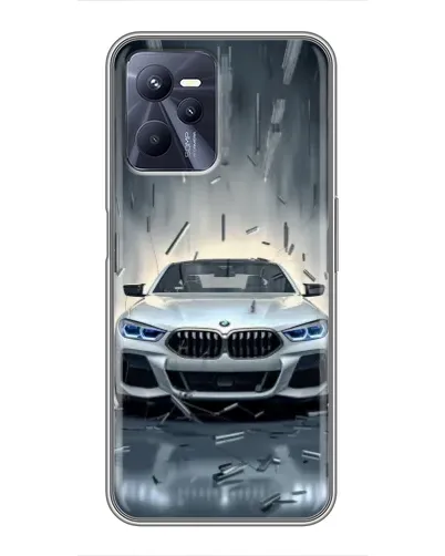 Чехол для Realme C35 с картинкой «BMW в свете фар»