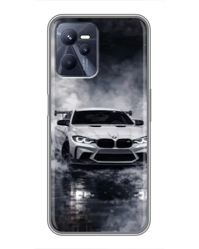 Чехол для Realme C35 с картинкой «BMW сквозь туман»