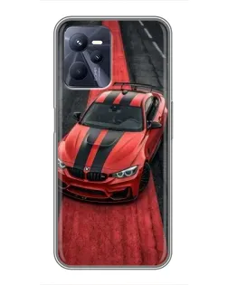 Чехол для Realme C35 с картинкой «BMW на красной дорожке»