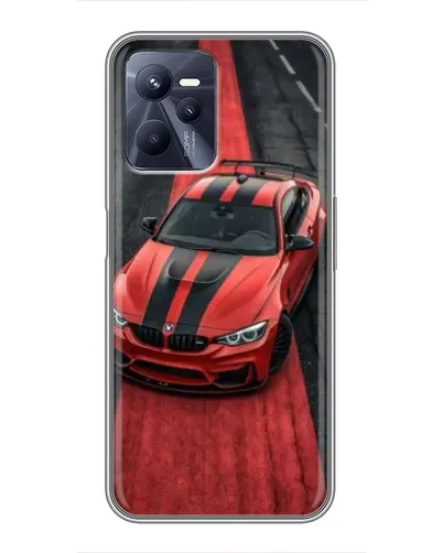 Чехол для Realme C35 с картинкой «BMW на красной дорожке»