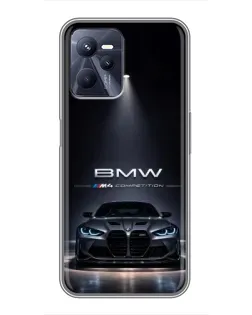 Чохол для Realme C35 з картинкою «BMW крізь нічне місто»