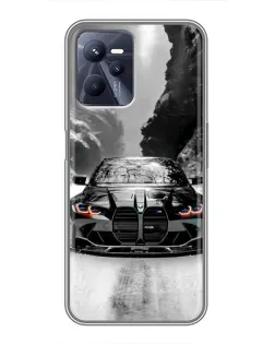 Чохол для Realme C35 з картинкою «BMW — акварельний дрифт»