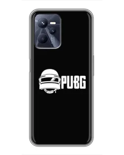 Чехол для Realme C35 с картинкой «PUBG — классический лого»