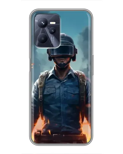 Чехол для Realme C35 с картинкой «PUBG — реалистичный герой» Чехол для Realme C35 с картинкой «PUBG — реалистичный герой»