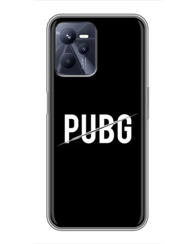 Чехол для Realme C35 с картинкой «PUBG — белый логотип» Чехол для Realme C35 с картинкой «PUBG — белый логотип»
