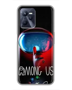 Чохол для Realme C35 з картинкою «Червоний імпостер — макро» Чохол для Realme C35 з картинкою «Червоний імпостер — макро»