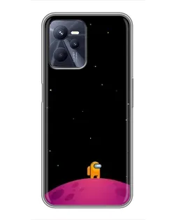 Чохол для Realme C35 з картинкою «Самотній герой на планеті» Чохол для Realme C35 з картинкою «Самотній герой на планеті»