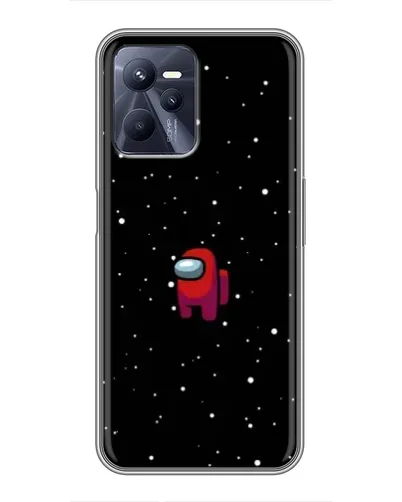Чехол для Realme C35 с картинкой «Красный Among Us»