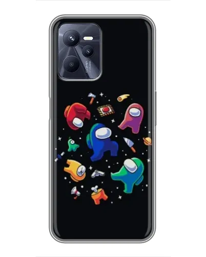 Чехол для Realme C35 с картинкой «Among Us космос»