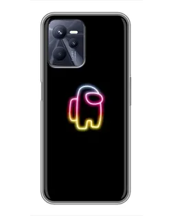 Чехол для Realme C35 с картинкой «Among Us градиент»