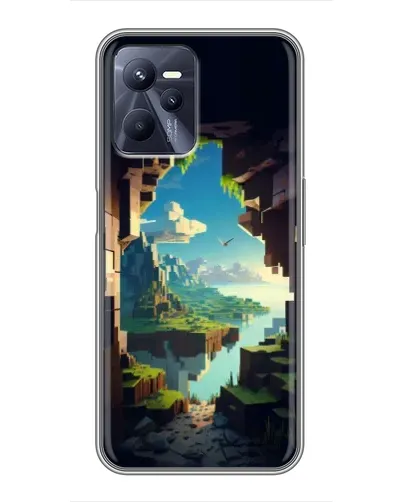 Чехол для Realme C35 с картинкой «Вид из пещеры»