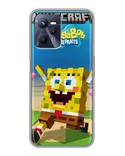 Чохол для Realme C35 з картинкою «Губка Боб Minecraft» Чохол для Realme C35 з картинкою «Губка Боб Minecraft»
