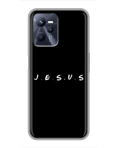 Чехол для Realme C35 с картинкой «Точки веры J.E.S.U.S.»