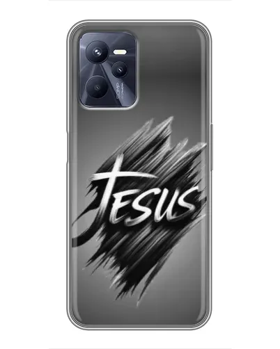 Чехол для Realme C35 с картинкой «Надпись Jesus Graffiti»