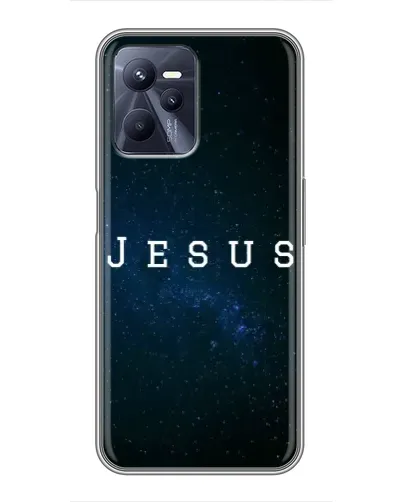 Чехол для Realme C35 с картинкой «Звездное небо Jesus»