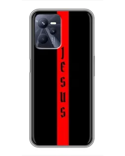 Чехол для Realme C35 с картинкой «Красная линия веры»