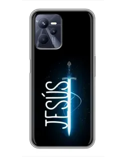 Чехол для Realme C35 с картинкой «Меч Духа Jesus»