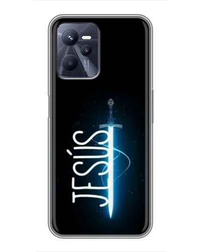 Чехол для Realme C35 с картинкой «Меч Духа Jesus»