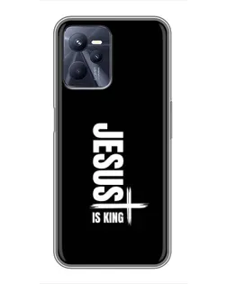 Чехол для Realme C35 с картинкой «Вертикаль веры Jesus»