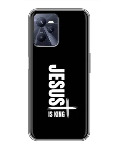 Чехол для Realme C35 с картинкой «Вертикаль веры Jesus»
