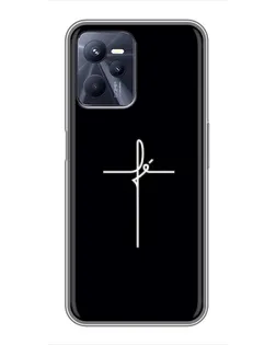 Чохол для Realme C35 з картинкою «Тонкий хрест»