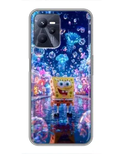 Чехол для Realme C35 с картинкой «Неоновый океан»