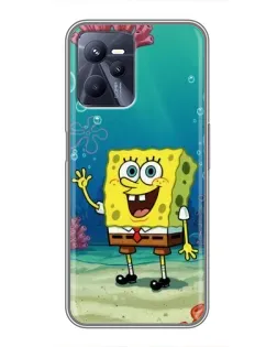 Чехол для Realme C35 с картинкой «Подводный привет»