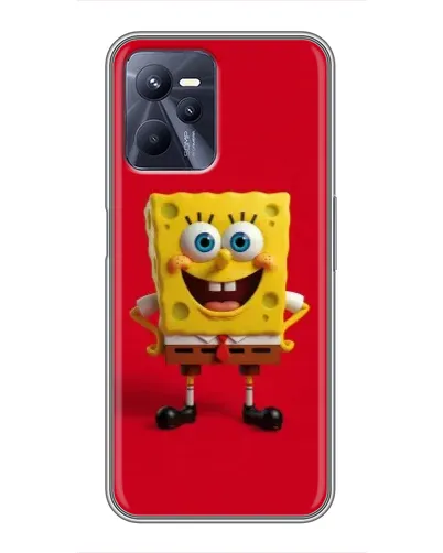 Чехол для Realme C35 с картинкой «Спанч Боб на красном» Чехол для Realme C35 с картинкой «Спанч Боб на красном»