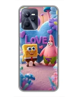 Чехол для Realme C35 с картинкой «Губка Боб Патрик»