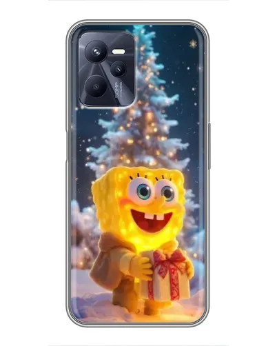 Чехол для Realme C35 с картинкой «Рождественский Спанч Боб» Чехол для Realme C35 с картинкой «Рождественский Спанч Боб»