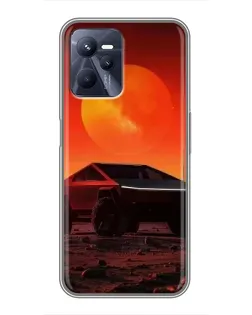 Чохол для Realme C35 з картинкою «Cybertruck на Марсі»