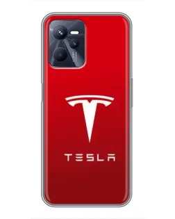 Чохол для Realme C35 з картинкою «Tesla Red Classic»