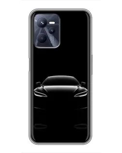 Чохол для Realme C35 з картинкою «Силует Tesla Night»