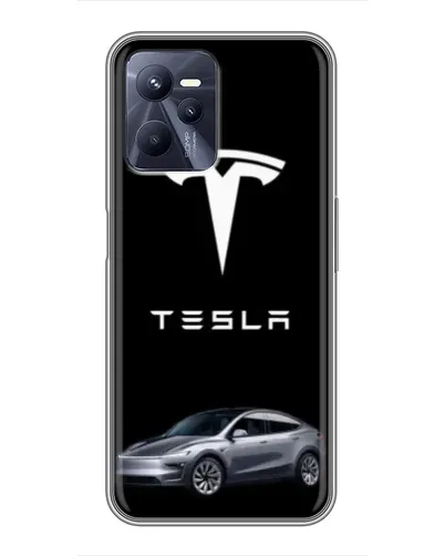 Чехол для Realme C35 с картинкой «Tesla Model Y»