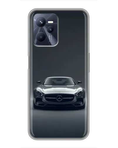 Чехол для Realme C35 с картинкой «Mercedes на черном»