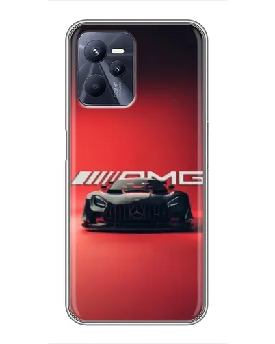 Чехол для Realme C35 с картинкой «Mercedes AMG — красная линия»